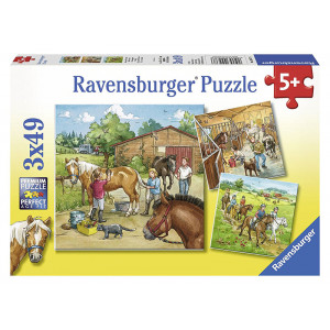 RAVENSBURGER puzzle - Dana na ergeli RA09237