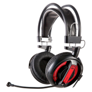 Slušalice E-Blue Cobra HS EHS013RE slušalice sa gumenim mikrofonom visoke osetljivosti, crno/crvene 006-0333	