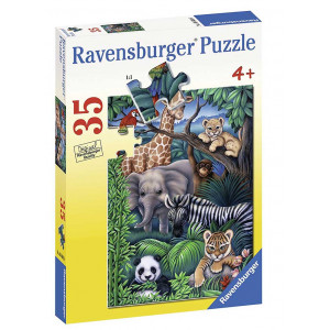RAVENSBURGER puzzle (slagalice) - divlje životinje RA08601