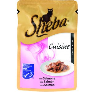 SHEBA hrana za mačku, kesica, losos 85g 520264