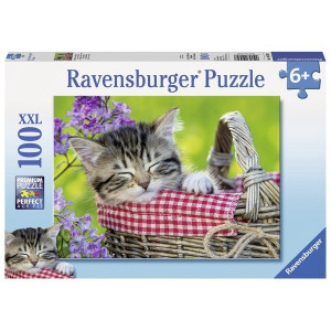 RAVENSBURGER puzzle (slagalice) - Pospana macka RA10539