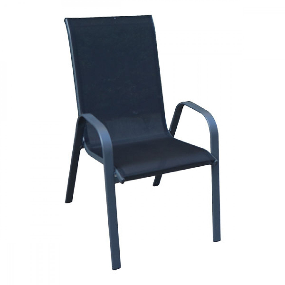 Baštenska stolica crna Como 041075