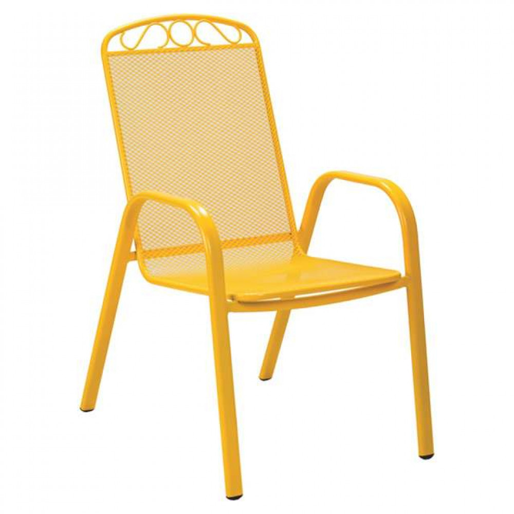MELFI metalna stolica žuta 051123