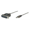 MANHATTAN Konverter kabl USB u Parallel CEN36, muški 317474