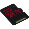 KINGSTON microSDXC 64GB Class 10 (V30) A1 UHS-I 100MB/s 80MB/s SDCR/64GB