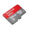 SanDisk SDXC 64GB Micro 80MB/s Ultra Android Class 10 UHS-I sa Adap.