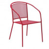 ARKO Baštenska metalna stolica crvena 051114