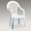 GREEN BAY Baštenska stolica VEGA plastična bela 030765