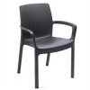 GREEN BAY Baštenska stolica LORD plastična siva - 039015