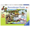 RAVENSBURGER puzzle (slagalice) - slatke životinje u zoo vrtu RA08778