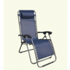 GREEN BAY Baštenska stolica MESSINA podesiva sa jastukom metalna plava 055681