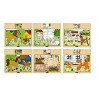 WOODY Puzzle 6 motiva, pakovanje od 12 komada 93010