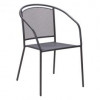 GREEN BAY Baštenska metalna stolica ARKO siva 051116
