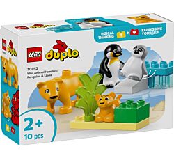 LEGO Igračka 10442 Porodice divljih životinja: pingvini i lavovi