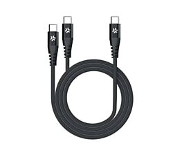 Celly Kabl za punjenje USB-C na 2 USB-C 100 W