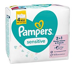 Pampers Vlažne maramice Sensitive 4X52 kom