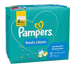 Pampers Vlažne maramice Fresh Clean  4X52kom