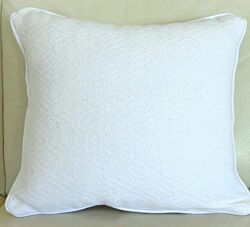 Blue Bell Jastučnica Diamond 40 cm x 40 cm - Bela