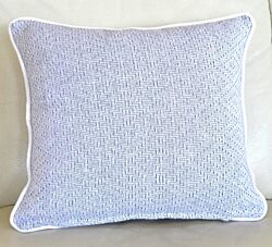 Blue Bell Jastučnica Diamond 40 cm x 40 cm - Sivo-bela