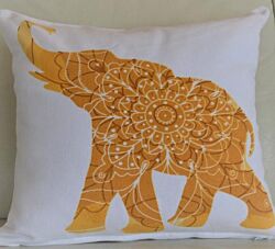 Blue Bell Jastučnica Slon 40 cm x 40 cm - Žuta