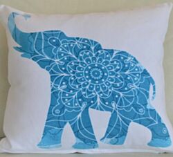 Blue Bell Jastučnica Slon 40 cm x 40 cm - Tirkizna