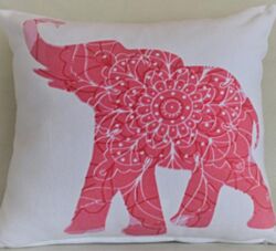 Blue Bell Jastučnica Slon 40 cm x 40 cm - Pink