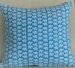 Blue Bell Jastučnica Slonovi 40 cm x 40 cm - Tirkizna