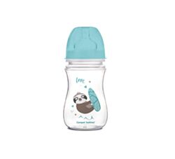 Canpol Baby Flašica 240ml široki vrat Easy Start "Toys" - Plava 35/221_blu