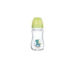 Canpol Baby Flašica 240ml široki vrat Easy Start "Toys" - Zelena 35/221_gre
