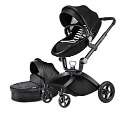 HOT MOM KOLICA ZA BEBE 2u1 F22 - BLACK sportsko SEDIŠTE+korpa