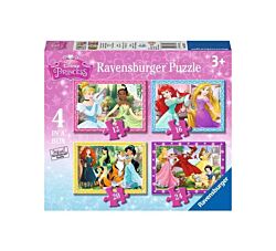 Ravensburger puzzle - Diznijeve princeze, 4 u 1
