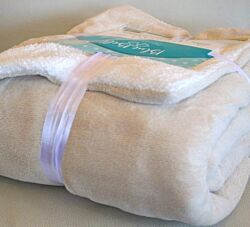 Blue Bell Ćebe sa krznom 150 cm x 200 cm - Bež