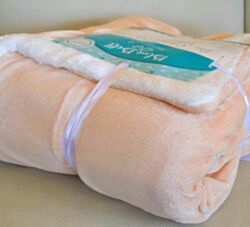 Blue Bell Ćebe sa krznom 150 cm x 200 cm - Kajsija