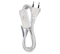 Emos Priključni kabl sa prekidačem 2 x 0,75 mm2 - 3 m Beli S08273