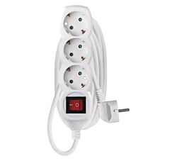 Emos Produžni kabl sa prekidačem 3 utičnice 1,5 m - Beli P1321R