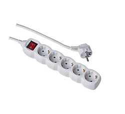 Emos Produžni kabl sa prekidačem 5 utičnica 3 m - Beli P1523R