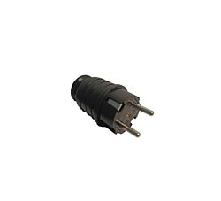 BB link Utikač monofazni gumeni UTI CRNI 16A/250V