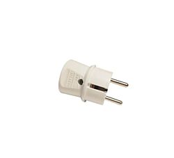 BB link Utikač ravni mono BELI 16A/250V