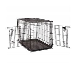 GP Sklopivi Kavez za Transport 77 cm x 49 cm x 56,5 cm - Crni A2201734