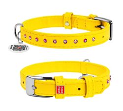 CLR WD Ogrlica za pse 15 mm/27-36 cm, Žuta A2202526