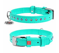 CLR WD Ogrlica sa ukrasima za pse Glamour 15 mm / 27-36 cm - Mint A2202528