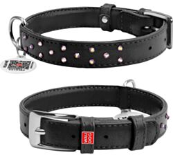 CLR WD Ogrlica za pse 30 -39 cm - Crna A2202529