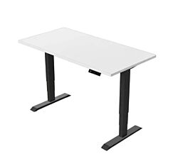 Kanc+ Radni sto podesivi PLUS C 120 cm x 60 cm Beli