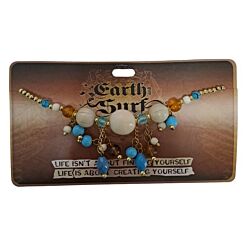 NICI Ogrlica biserna plavo bela Earth and surf