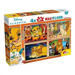 Lisciani Kralj lavova 2 u 1 maxi puzzle 4x48 delova i bojanka