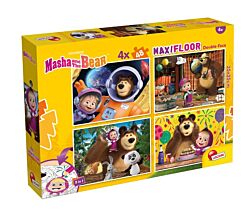 Lisciani Slagalica 4x48pcs Maxi Maša i Medved