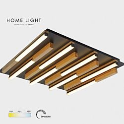 BB LINK Led plafonjera 36W Crna/Drvo SOLEA 33