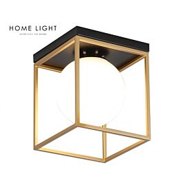 BB LINK Plafonjera 1xE14 Crna/Zlato TALIA 71