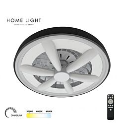 BB LINK Led plafonjera 48W Crna dimabilna YL-FAN-G001