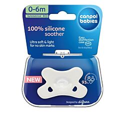 Canpol Babies Silikonska varalica 0-6 m 24/001_whi